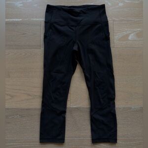 Lululemon Women’s Pace Rival High Rise Crop Leggings Size 6 Black